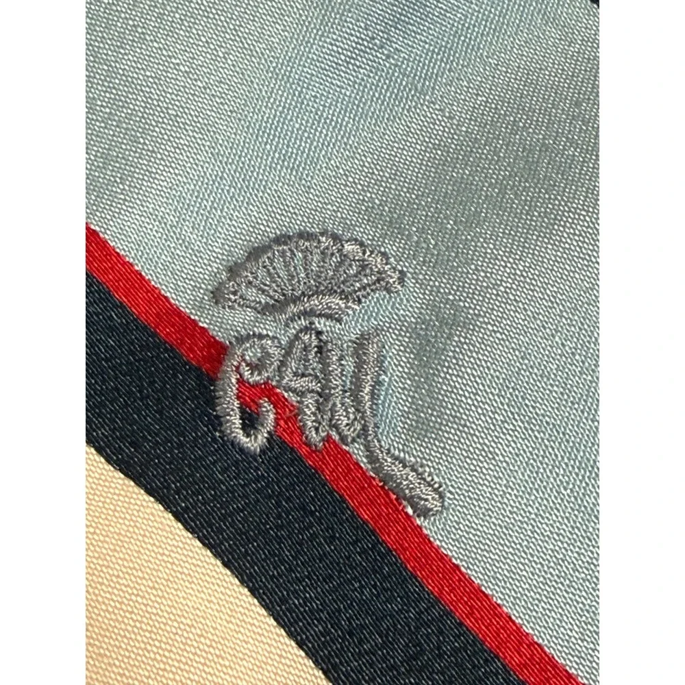 Countess Mara Sistine Silk Mens Vintage Ties Striped Crown Logo Retro Preppy